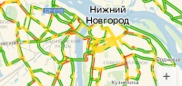 Пятибалльные пробки образовались в Нижнем Новгороде 10 февраля