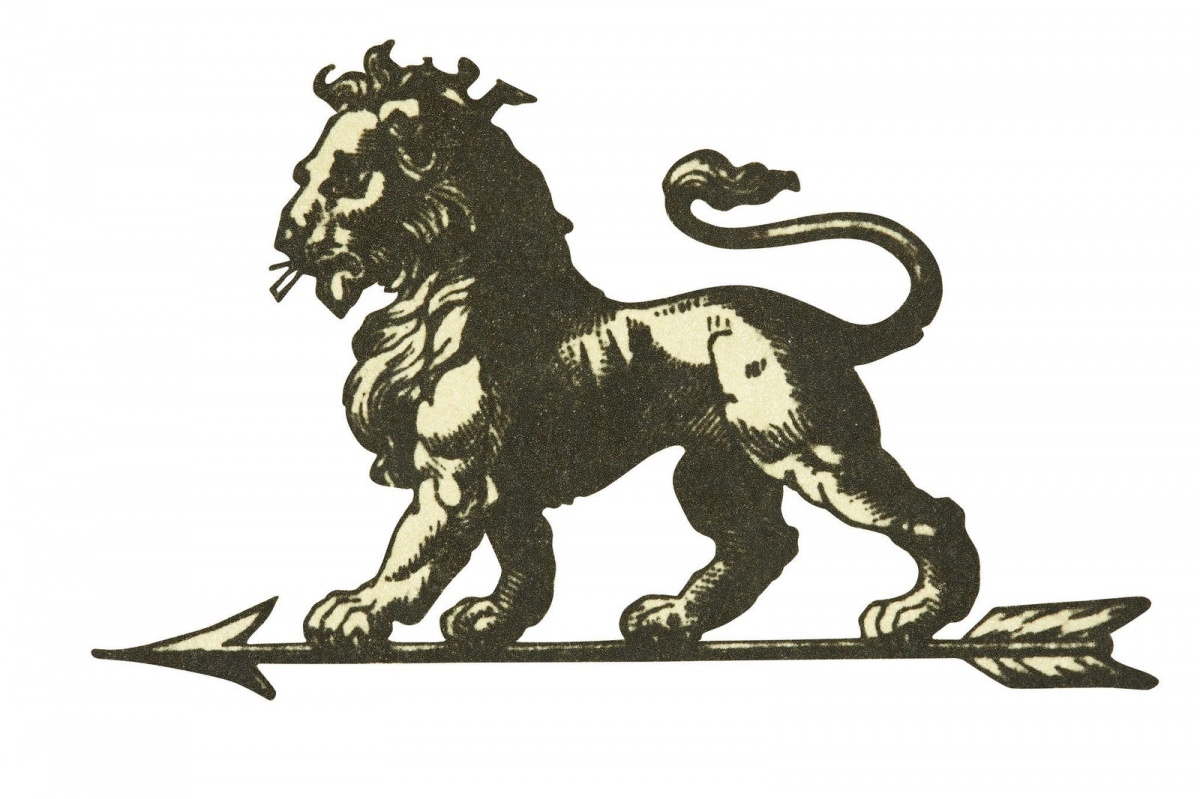 Лев на стреле логотип